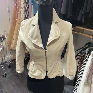 Furst off white denim jacket